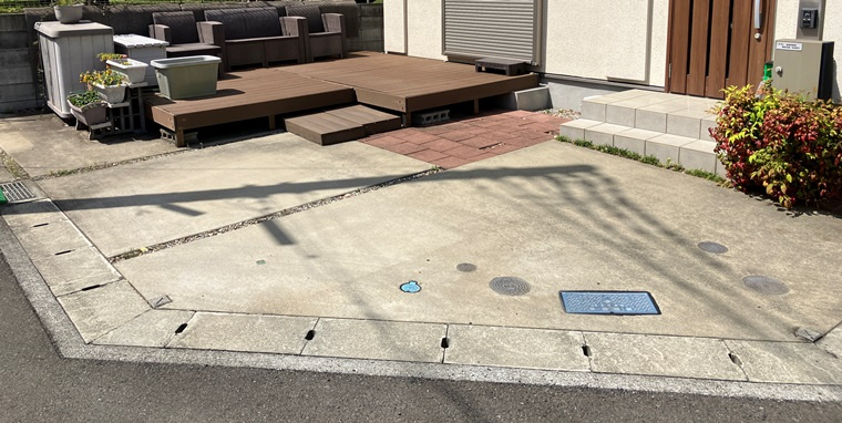 岡上戸建の駐車場