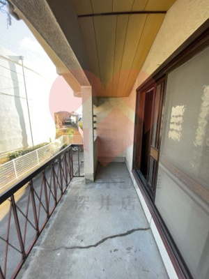 【バルコニー】 | 高石市加茂２丁目貸家