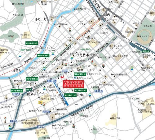 ベルシード横濱大通り公園の地図