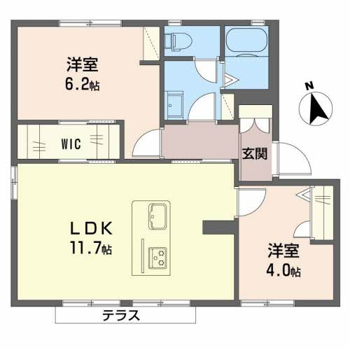 ボルトシティ熊取Ⅱ・Ⅲの間取り