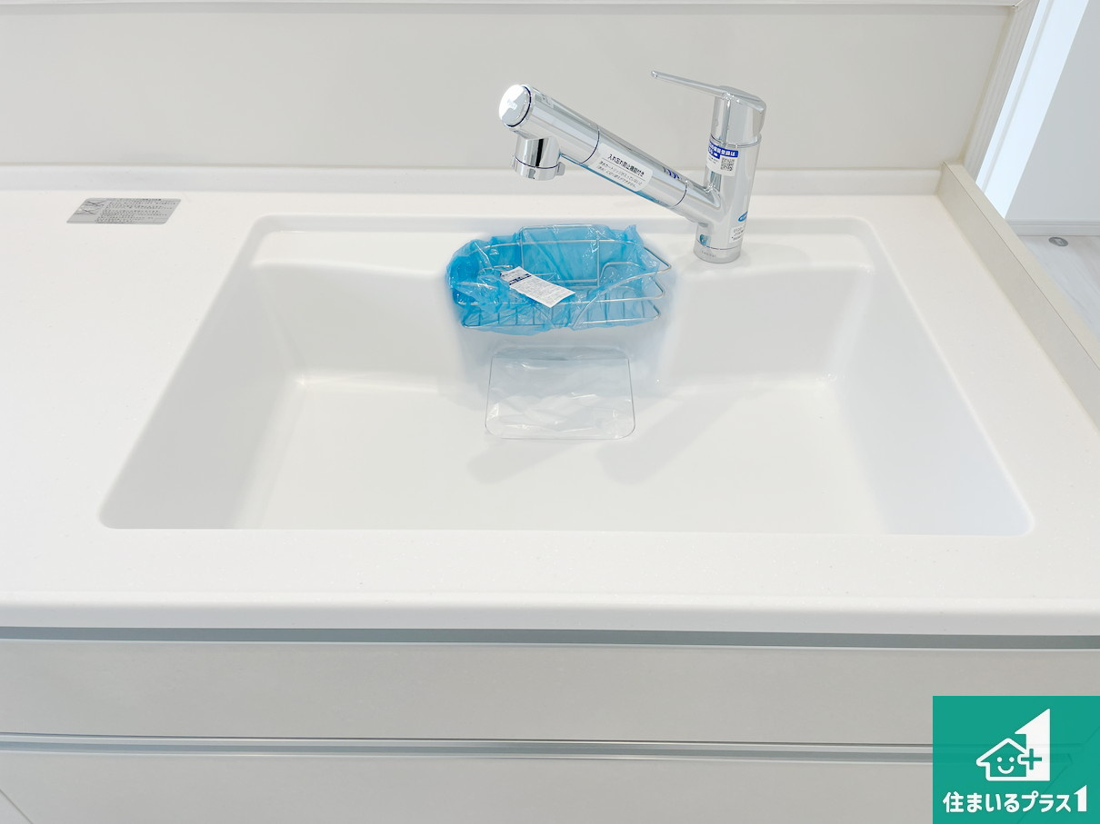 神戸市垂水区つつじが丘　新築一戸建ての設備|広々としたシンクで食器洗いも楽々！