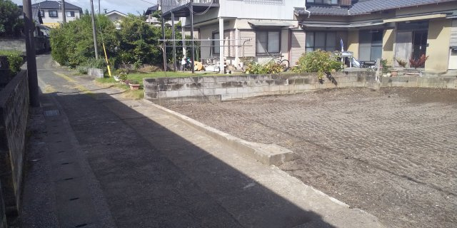 南房総市千倉町北朝夷　売地の前面道路含む現地写真