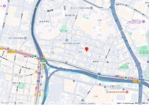 ベルス麻布の地図