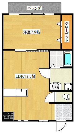 南城ハイツの間取り