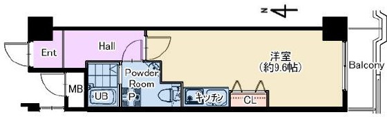 扇町第2マンションの間取り