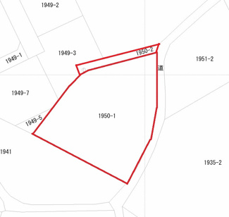 【土地図】 | 肝属郡肝付町富山　売地(全2筆)