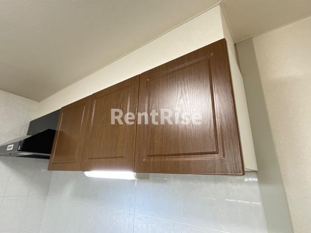 レインボーハイムのキッチン|キッチン吊戸棚