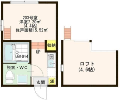 豊島区上池袋３丁目のアパートの間取り