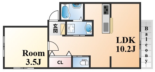 ホワイトハウス御影住吉の間取り
