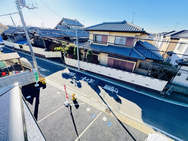 松戸市高塚新田新築戸建（高塚新田第16）の展望|バルコニーより道路側眺望