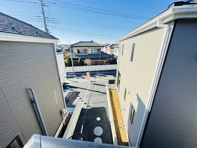 松戸市高塚新田新築戸建（高塚新田第16）の展望|バルコニーより道路側眺望