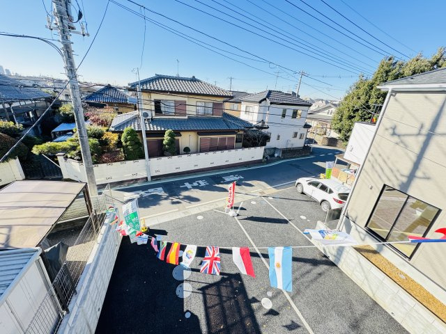 松戸市高塚新田新築戸建（高塚新田第16）の展望|バルコニーより道路側眺望