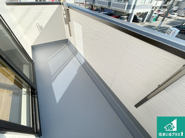 神戸市西区北別府　第10期　新築一戸建てのバルコニー|ワイドバルコニーは洗濯物を干すスペースが広いのでご家族が多くても安心！