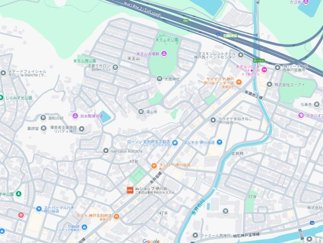 神戸市西区北別府　第10期　新築一戸建ての地図