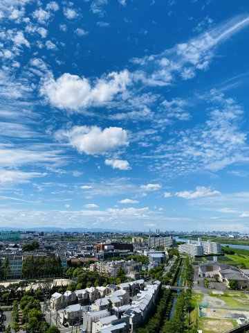 リバティパーク枚方B棟の展望|最上階につき眺望良好です！