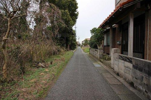 境港市上道町売土地の前面道路含む現地写真|現地（2024年3月）撮影