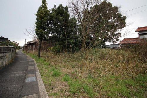 境港市上道町売土地の前面道路含む現地写真|現地（2024年3月）撮影