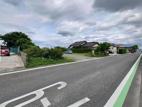 ■□大篠津町売土地□■の前面道路含む現地写真|全面道路は6ｍございます。