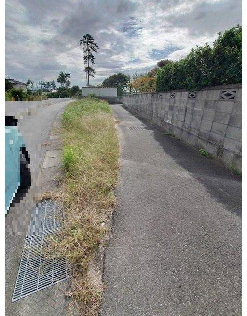 ■□和田町売土地□■の前面道路含む現地写真|前面道路9ｍの中に歩道も含まれます。