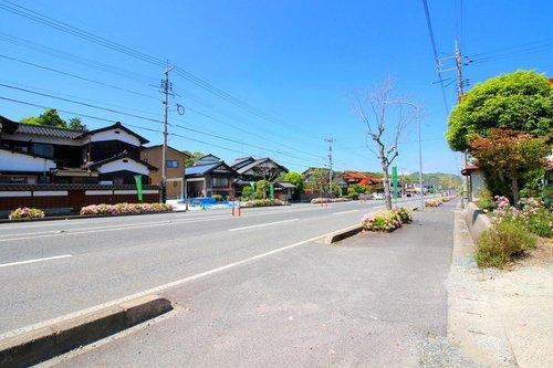 ■□福市売土地（上物有）□■の前面道路含む現地写真|前道は国道181号線になり歩道もある立地になります。