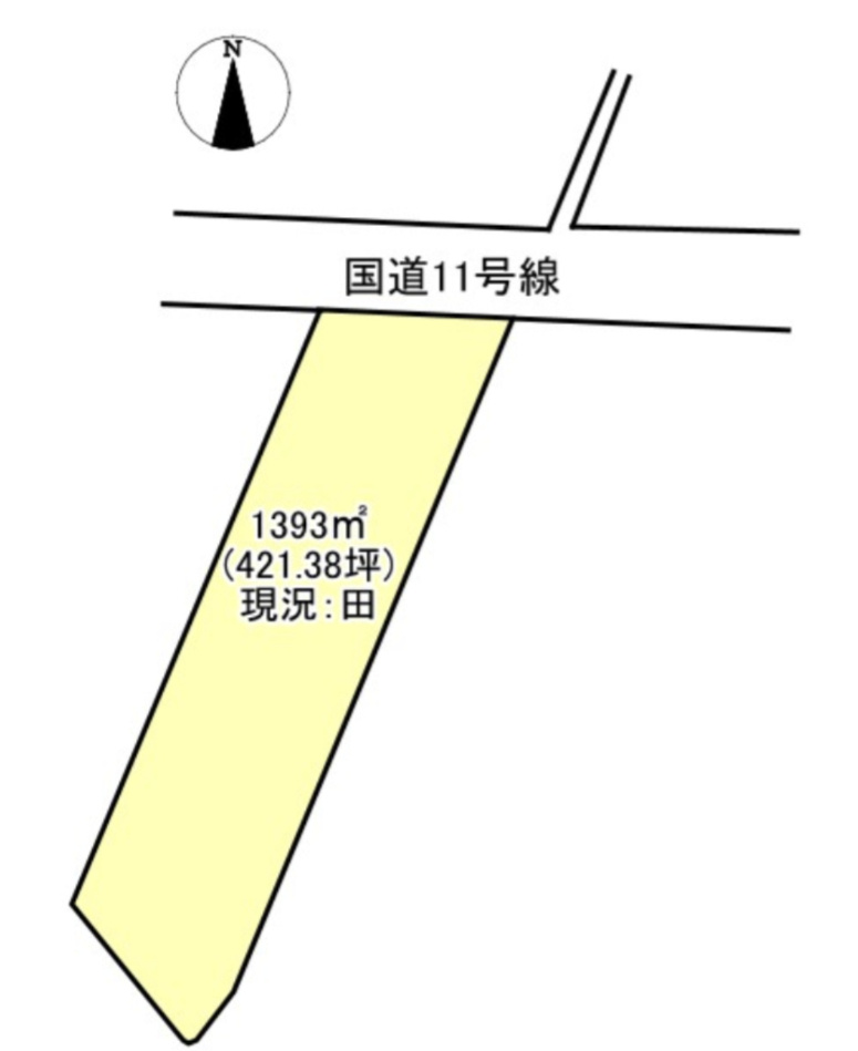 売土地の土地図