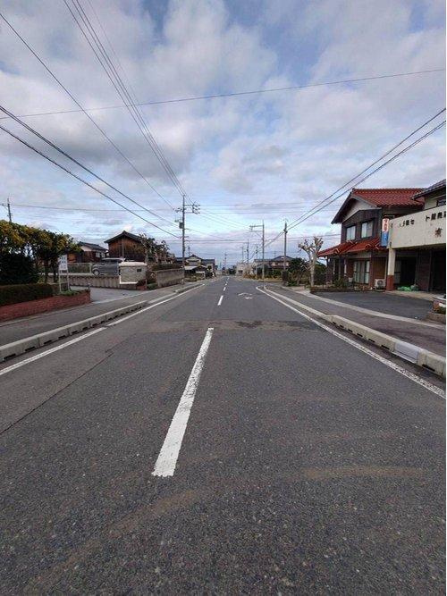 琴浦町赤碕倉庫の前面道路含む現地写真|現地（2024年2月）撮影