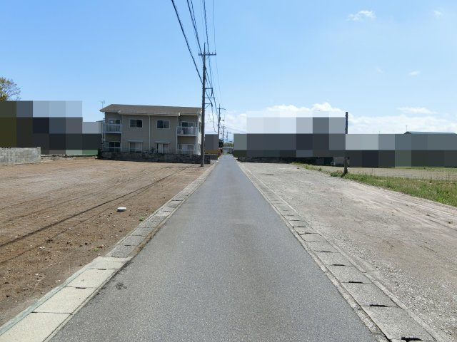 安倍売土地の前面道路含む現地写真