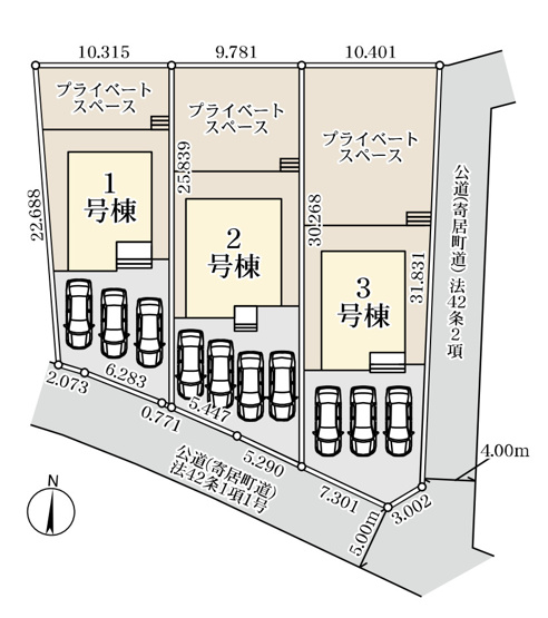 【区画図】 | 寄居町第1　LiveleGarden.s  新築戸建　全3棟　1号棟 | 1号棟
