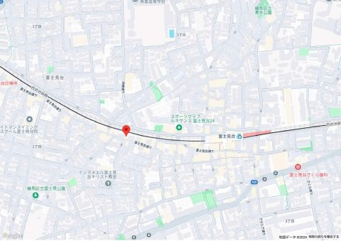 富士見台二丁目ビルの地図