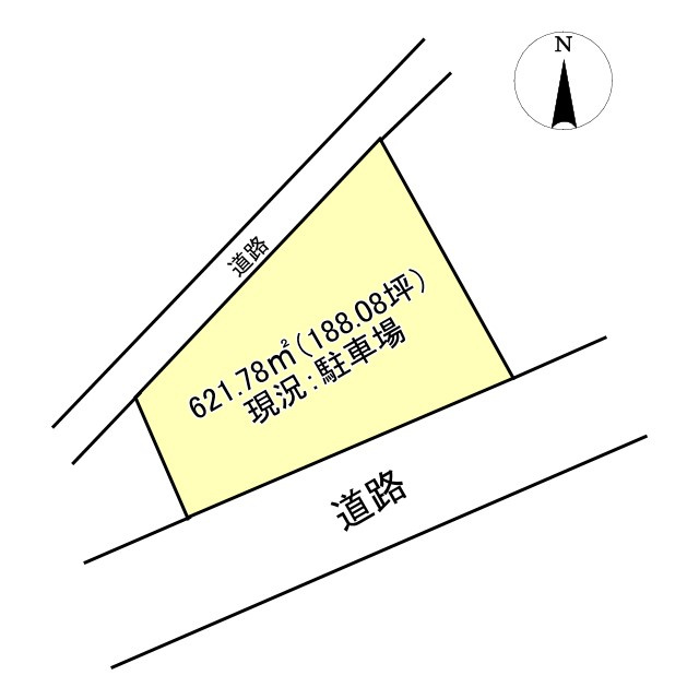 西条市安知生の売地の土地図