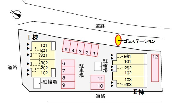 ウエスト・ヌーヴォー Ⅱの区画図
