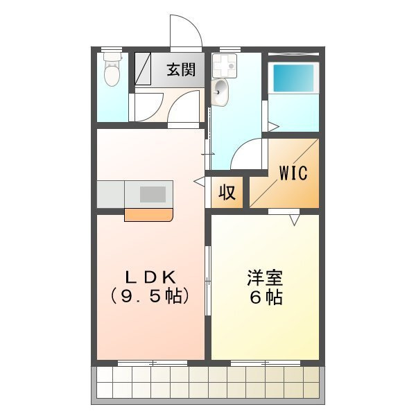 ブロードタウン神野 Ⅱ Eの間取り