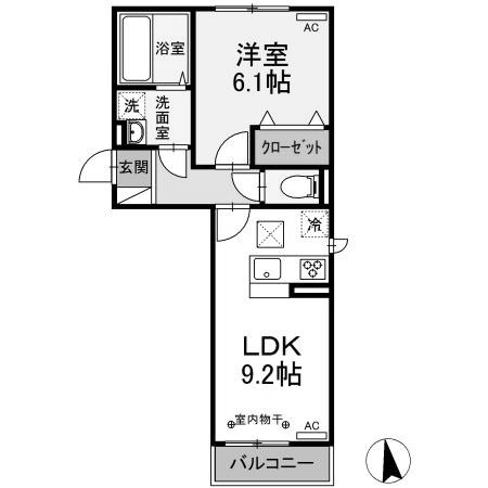 【間取り】 | ボヌールA