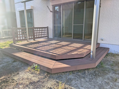 【庭】 | 桑名市陽だまりの丘４丁目 | ウッドデッキあり