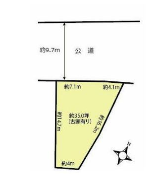 【土地】坂戸市鎌倉町建築条件無し売地の土地図|建物解体のご相談も承っております！