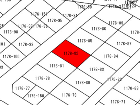 売土地　宇都宮市西の宮2丁目の土地図