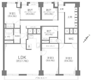 【間取り】 | イトーピア稲毛マンション