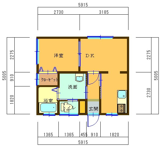 ひばり荘の間取り