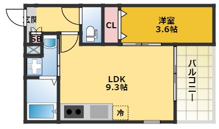【間取り】 | コンフォルテ烏森 | 間取りです。