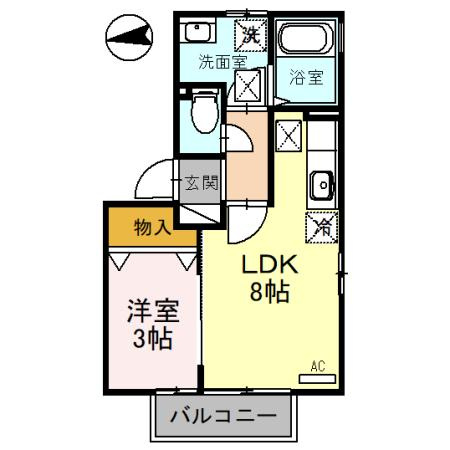 フェリーチェ‘オーの間取り