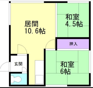 進藤アパート（奥）の間取り