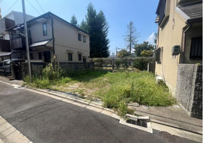 【前面道路含む現地写真】 | 西宮市　中殿町　建築条件無土地