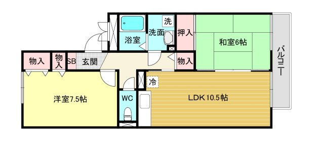 【間取り】 | ルミエール甲東園Ⅱ
