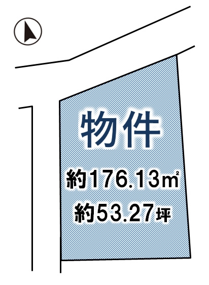 小山市若木町3丁目の土地図|区画図