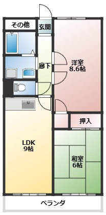 フローリッシュ二見の間取り