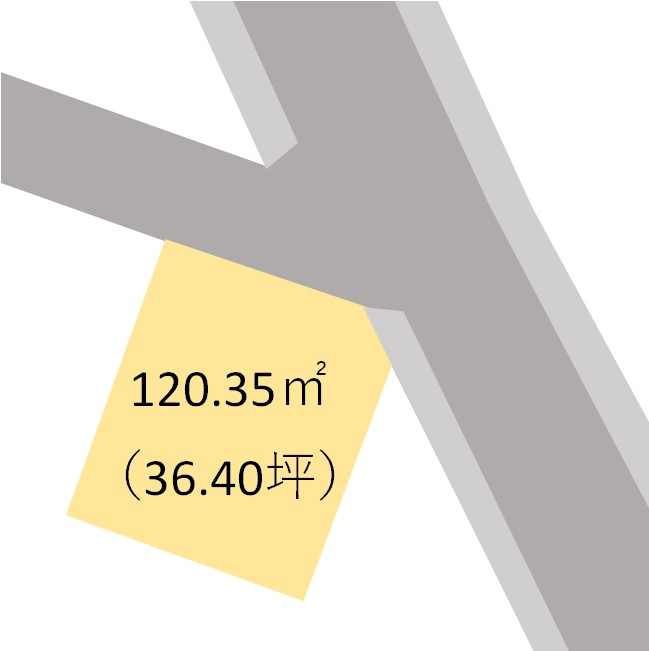 和歌山市三葛・土地・122912の区画図