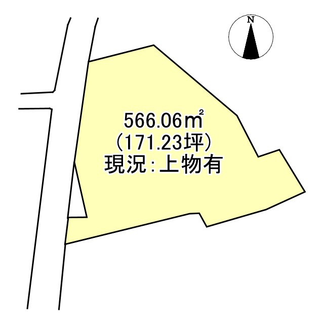 西条市小松町新屋敷の売地の土地図