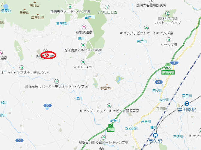 那須郡那須町高久乙　土地の地図