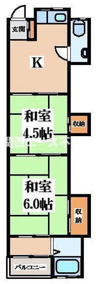 【間取り】 | 八戸ノ里文化Ⅰ