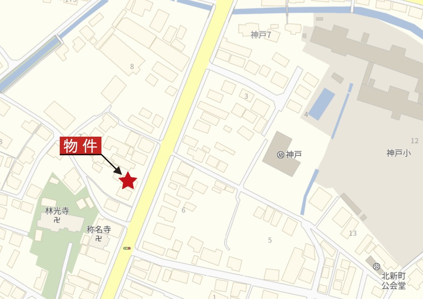 鈴鹿市神戸7丁目の地図|詳細Map